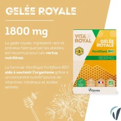 Vita'Royal Gelée royale Fortifiant bio 1800 mg ampoules