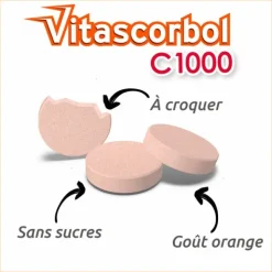 Vitascorbol C1000 Vitamine C comprimés à croquer