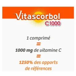 Vitascorbol C1000 Vitamine C 1000 mg comprimés effervescents
