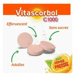 Vitascorbol C1000 Vitamine C 1000 mg comprimés effervescents