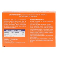 Vitascorbol Vitamine C 500 mg comprimés à croquer