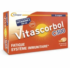 Vitascorbol Vitamine C 500 mg comprimés à croquer