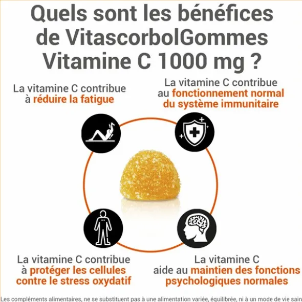 Vitascorbol Vitamine C 1000 mg gummies