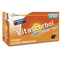 Vitascorbol Vitamine C 500 + Zinc + Vitamine D capsules