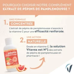 Vitavea extrait de pépins de pamplemousse
