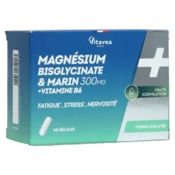 Vitavea Magnésium bisglycinate et marin gélules