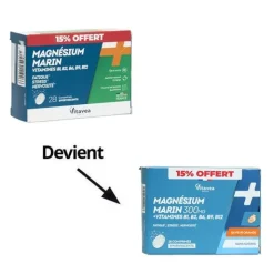 Vitavea Magnésium marin Vitamines B1 B2 B6 B9 B12 comprimés effervescents