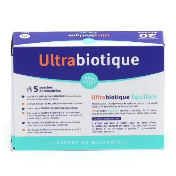 Vitavea Ultrabiotique Équilibre Flore intestinale gélules