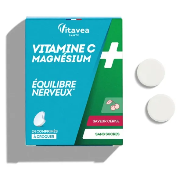 Vitavea vitamine C magnésium équilibre nerveux comprimés