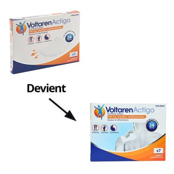 Voltaren Actigo patch anti inflammatoire