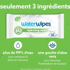 WaterWipes lingettes nettoyantes à l'aloe vera