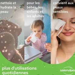 WaterWipes lingettes nettoyantes à l'aloe vera