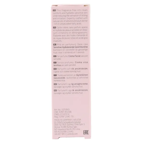 Weleda Amande Crème confort peau sensible Bio