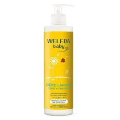 Weleda Bébé crème lavante corps et cheveux Calendula Bio