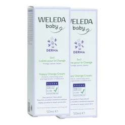 Weleda Bébé Crème pour le change 3 en 1 mauve blanche Bio