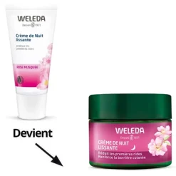 Weleda Crème de nuit lissante Rose musquée et Thé blanc Bio