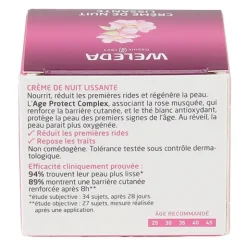 Weleda Crème de nuit lissante Rose musquée et Thé blanc Bio
