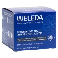 Weleda Crème de nuit redensifiante Gentiane bleue et Edelweiss