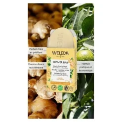 Weleda douche végétale solide Gingembre et Petit grain bio
