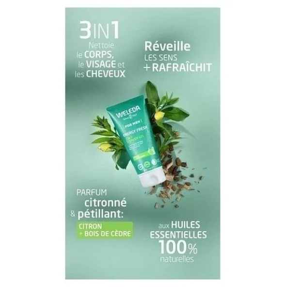 Weleda Homme gel douche 3 en 1