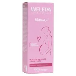 Weleda huile de massage vergetures Bio flacon-pompe