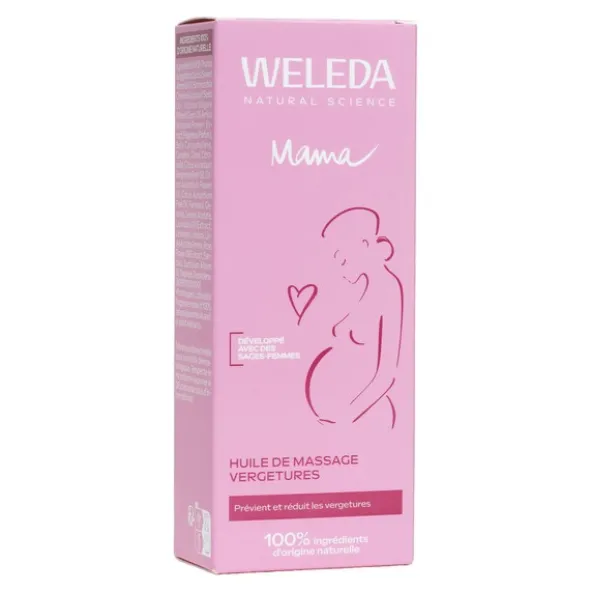 Weleda huile de massage vergetures Bio flacon-pompe