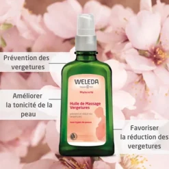 Weleda huile de massage vergetures Bio flacon-pompe