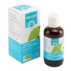 Weleda Mémoire et Concentration Gingko Bio