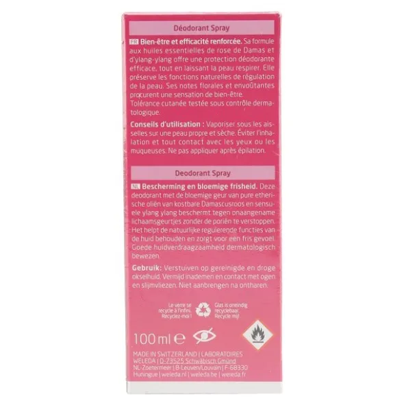 Weleda Rose musquée Déodorant Spray Bio