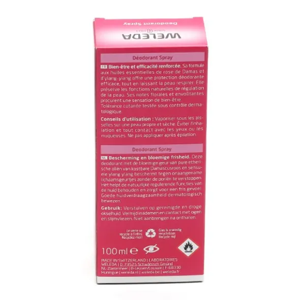 Weleda Rose musquée Déodorant Spray Bio