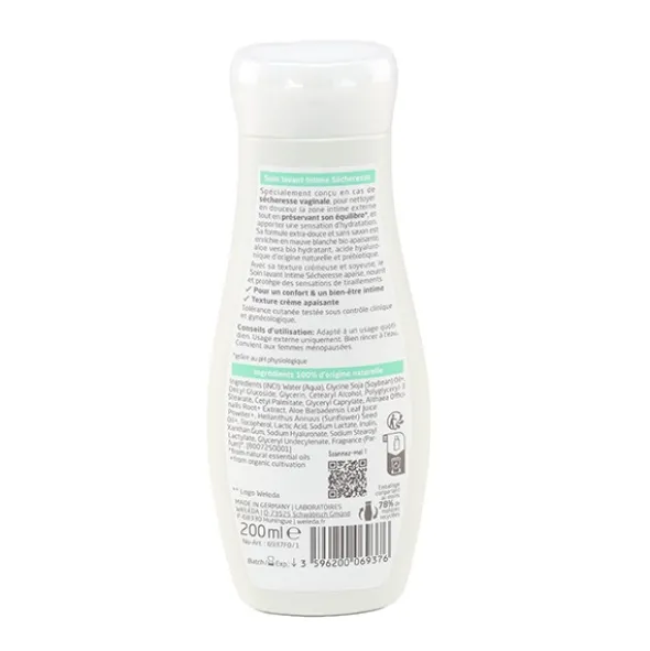 Weleda Soin Lavant Intime Sécheresse Bio