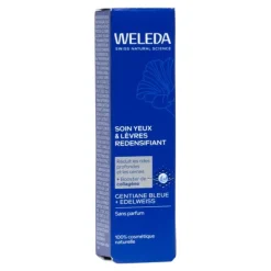 Weleda Soin yeux et lèvres redensifiant Gentiane bleue et Edelweiss