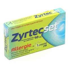 Zyrtecset Allergie comprimé 10 mg