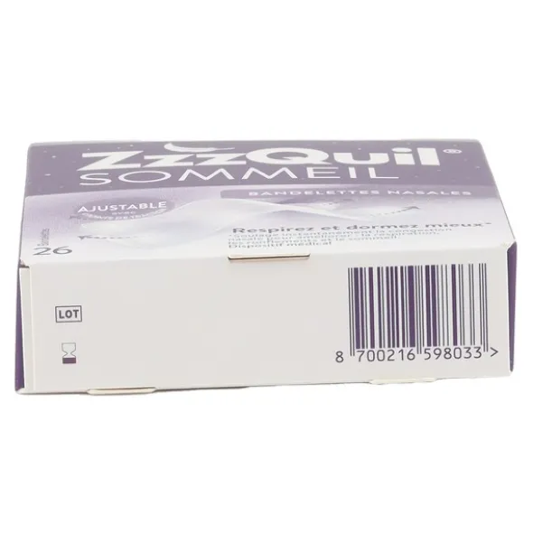 ZzzQuil Sommeil bandelettes nasales