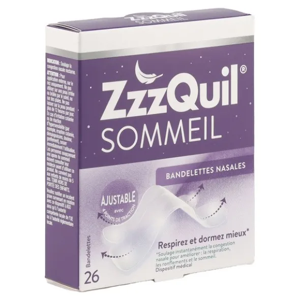 ZzzQuil Sommeil bandelettes nasales