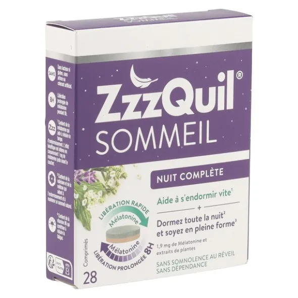 ZzzQuil Sommeil comprimés