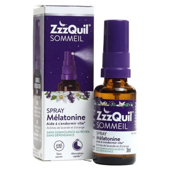 ZzzQuil Sommeil Spray mélatonine